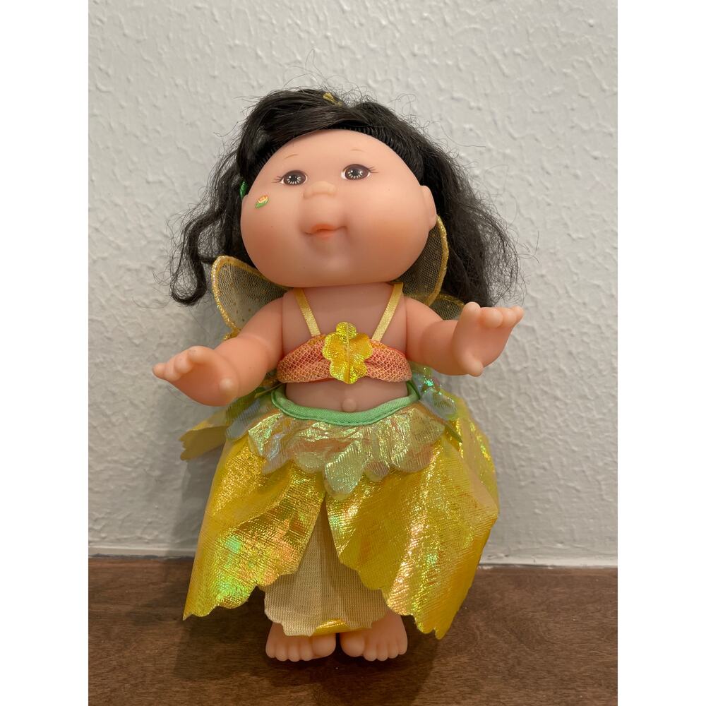 Cabbage Patch Kid Garden Fairy Doll 8" VTG 1995 Water Blossom Wings Dress Mattel